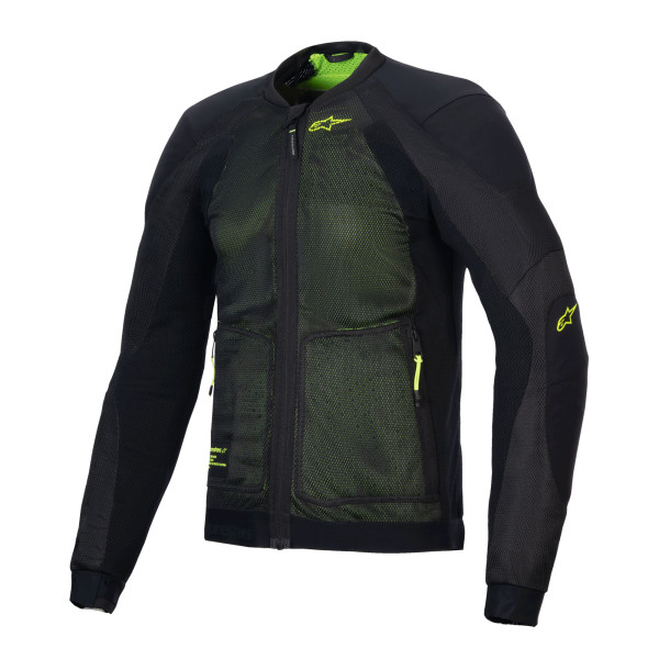 Alpinestars Alpinestars troop-air jacket black yellow fluo 